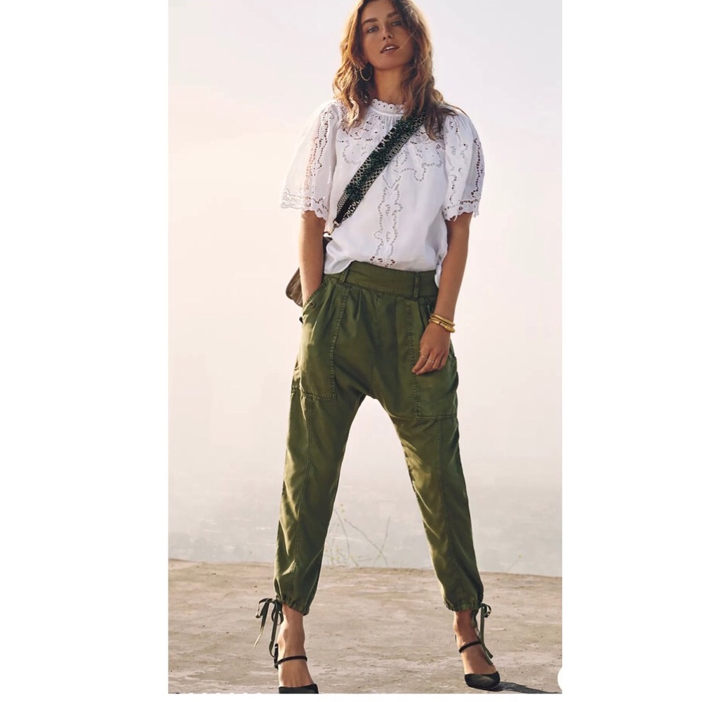 Anthropology Cargo Harem Pants S